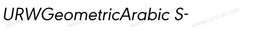 URWGeometricArabic S字体转换